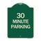 Signmission Designer Series 30 Minute Parking, Green & Tan Heavy-Gauge Aluminum Sign, 24" x 18", G-1824-24427 A-DES-G-1824-24427 - alternate 1